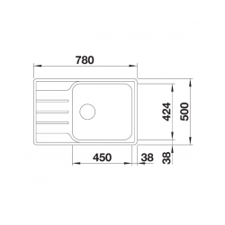 Zlewozmywak Blanco LEMIS XL 6 S-IF COMPACT stal szlachetna szczotkowana 525 111